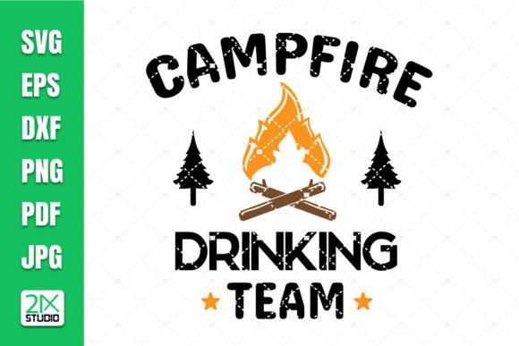Campfire Drinking Team SVG: A Designer's Review