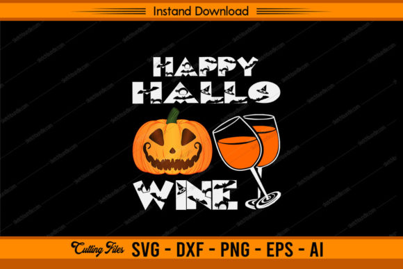 Happy Hallowine Funny Halloween Design Review